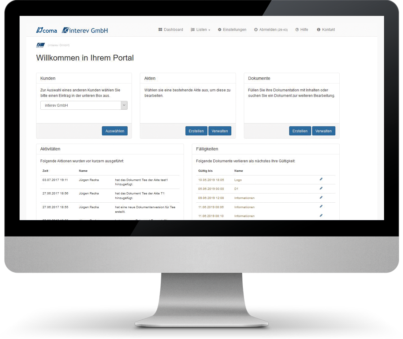 VERFAHRENSDOKUMENTATION-COMA (SOFTWARE)-interev®GmbH